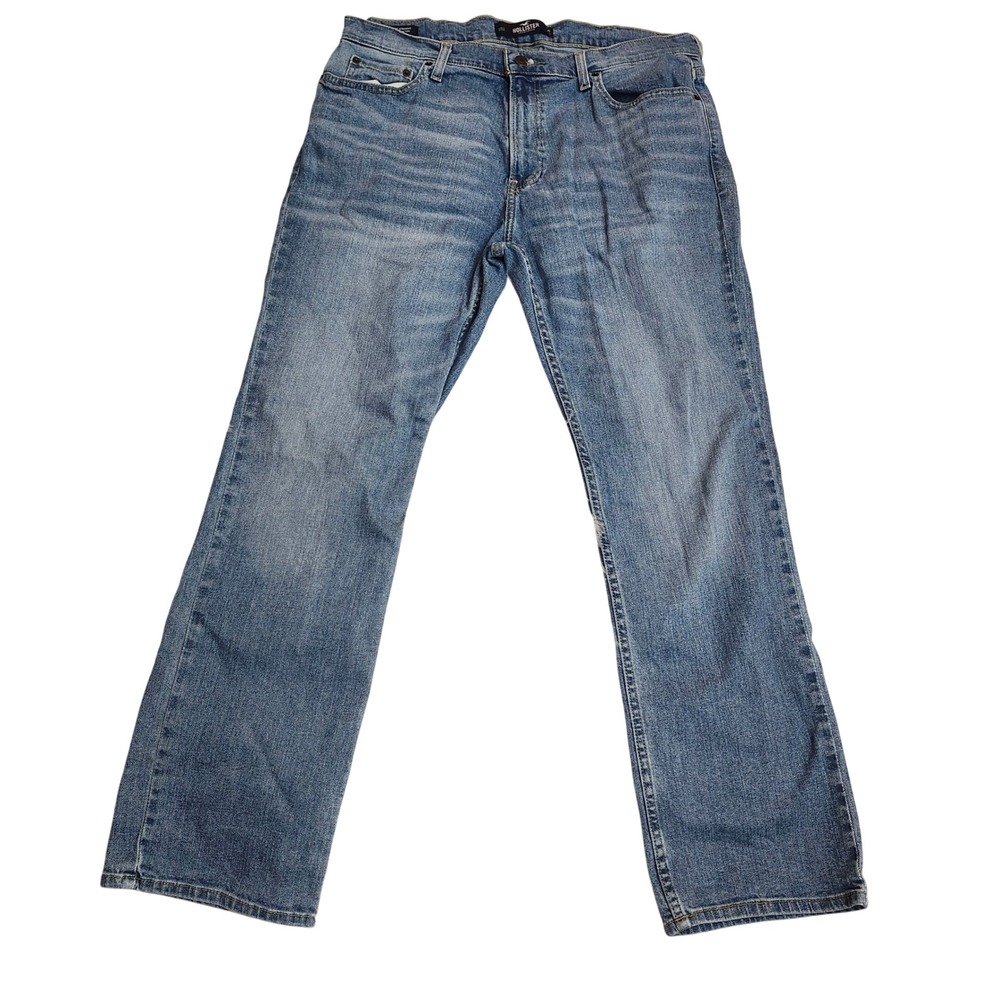 Hollister Classic Straight Epic Flex Jeans Mens 36x32 Medium Wash‎ Denim